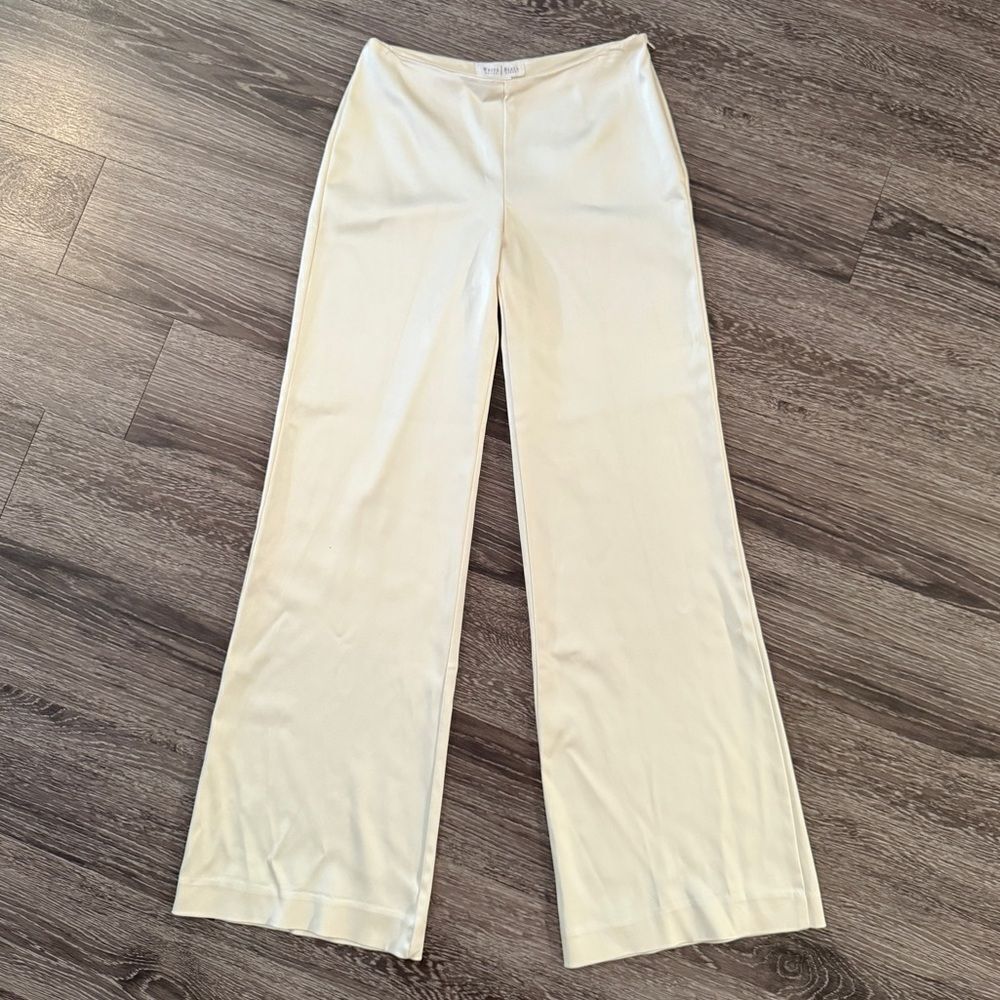 White House Black Market Vintage y2k Banana Cream Champagne Trousers